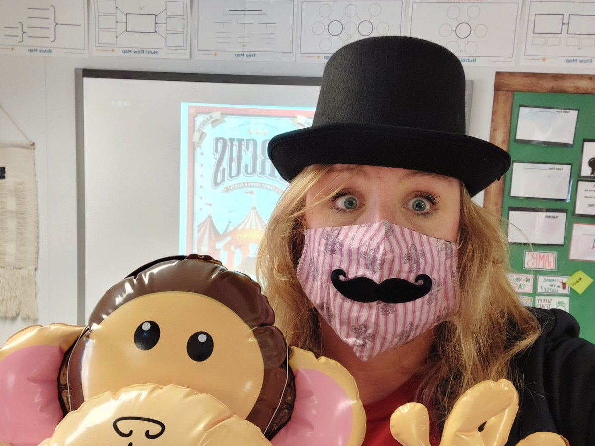 SEkblade's tweet photo. Today I realized...
This IS my circus.
These are MY monkeys.
I am the Ringmaster of the 💩 show.
And loving it.
#roomtransformation #greatestshow #teachingcircus #teachertwitter
#engagementmatters #fourthgrade https://t.co/UEUYvOgFmC