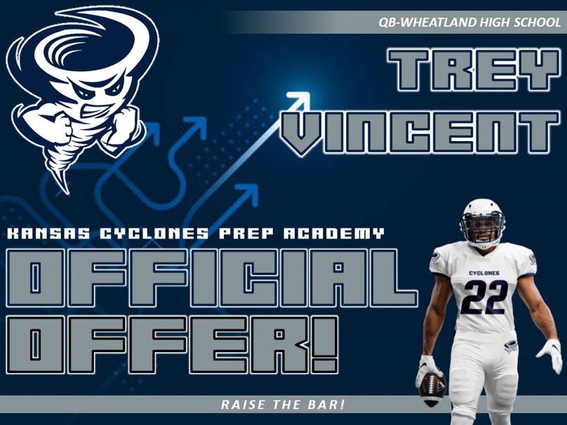 Blessed to receive an offer from Kansas Cyclone Prep Academy! ⚪️🔵