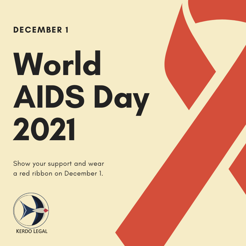 KerdoLegal's tweet photo. Tomorrow is World AIDS Day. We at Kerdo Legal will be thinking of all those affected by HIV and AIDS while we wear our red ribbons.
#WAD2021 #WorldAIDSDay2021 https://t.co/nQD2uqwgKJ