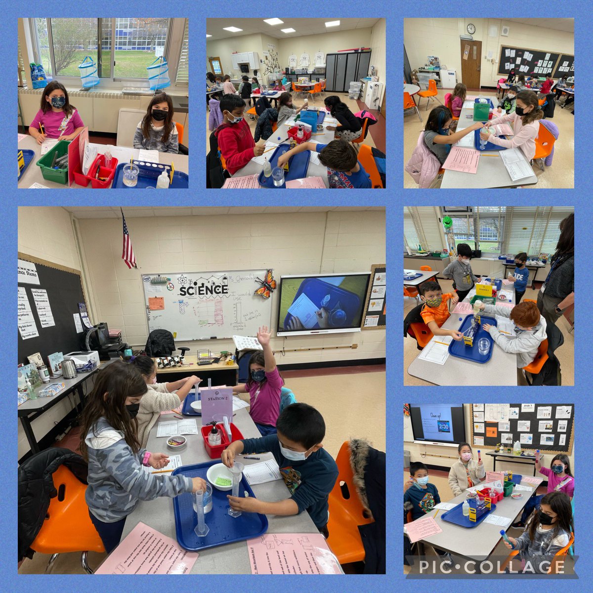pobDiscoveryLab's tweet photo. Matter experts from Mrs. Survilla’s class and Ms. Gaudreult’s class. #density #absorbency @POBSchools @Pasadenapob @karenheitner @jmarchesePOB https://t.co/imvJeuTd63
