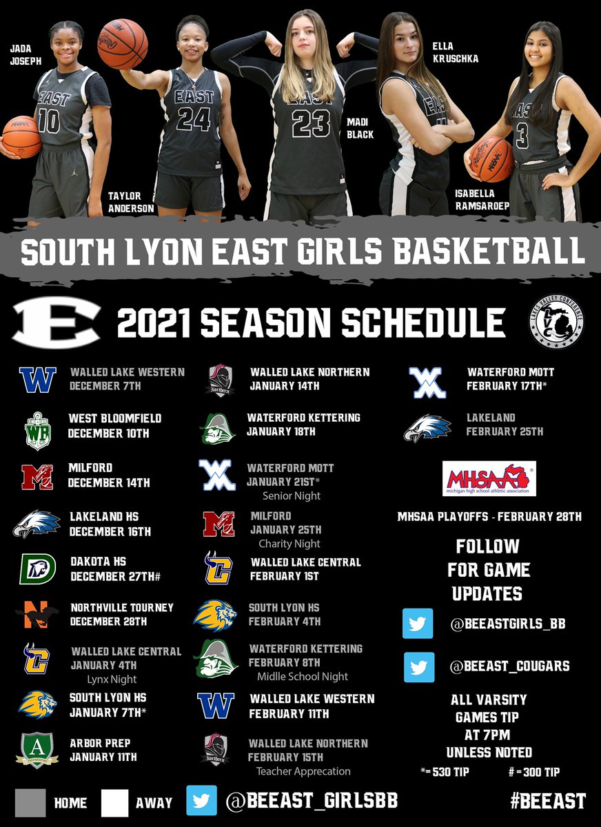 BeEast_GirlsBB's tweet photo. 8 MORE DAYS! 🖤🏀🤍🏀 @SouthLyonEastHS @SLEStudentSec @BeEast_Cougars #BeEAST #LVCChamps https://t.co/sjXDOhRYH2