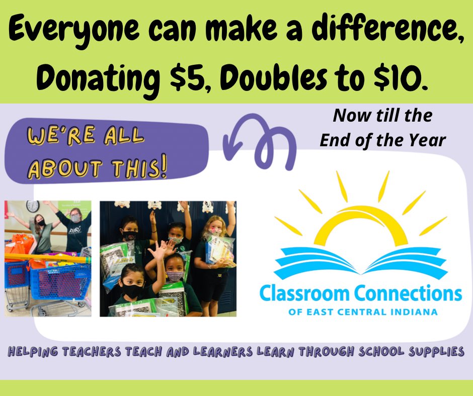 Stacy_e_Wheeler's tweet photo. Here it is! You asked Classroom Connections of ECI to create this tweet so you could share it with your classroom parents, friends, and family now till the end of the year. Donation gifts can be made at https://t.co/KTiMEHhskL. Giving is Gifting to PreK-12th grade classrooms. https://t.co/AjnVJXCOlU