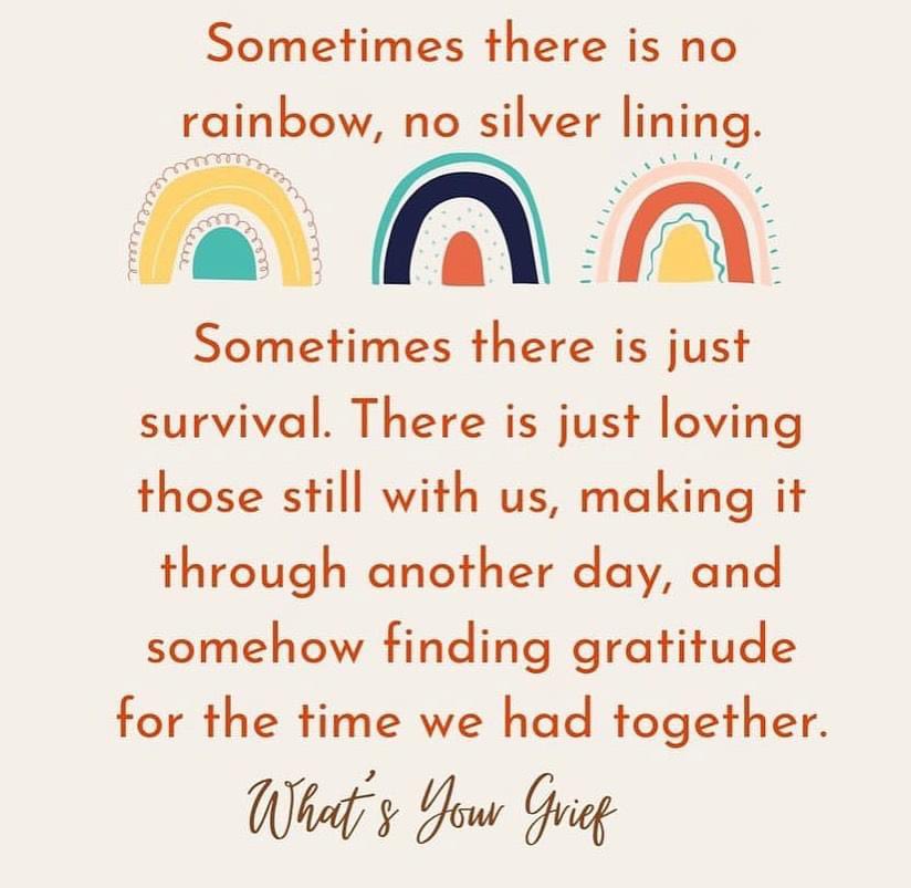 MindfulPathways's tweet photo. Sometimes there’s no silver lining ❤️
@WhatsYourGrief
#MindfulPathways #Grief #MentalHealth #Psychologist #Adelaide https://t.co/VmEfB2t9Dp