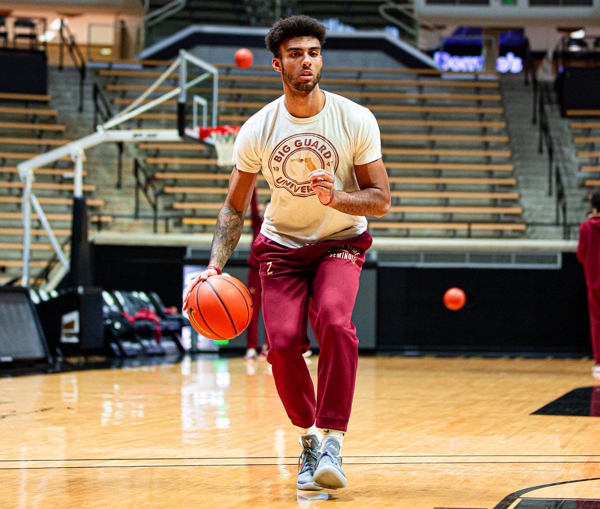 FSUHoops's tweet photo. Final preparations ✅

See you tomorrow at 7:30pm for the Big Ten/ACC challenge on ESPN 😈

#NewBlood https://t.co/VQzKRhbBJj