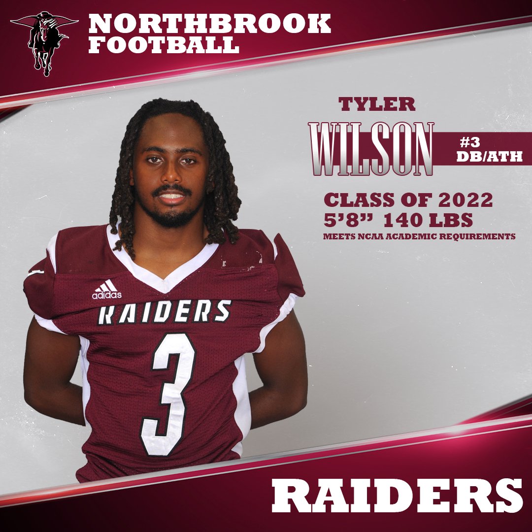 Recruit_Raiders's tweet photo. The Prospect of the Week is @ty_wilson3! Ty is a senior DB that made his impact known each game. He was also team captain and meets📚 requirements.

Click on the link to view his highlights: https://t.co/mukHYgHFK5 

Stay tuned this week to know more about Ty! 

#RecruitRaiders https://t.co/uXJeObVyp8