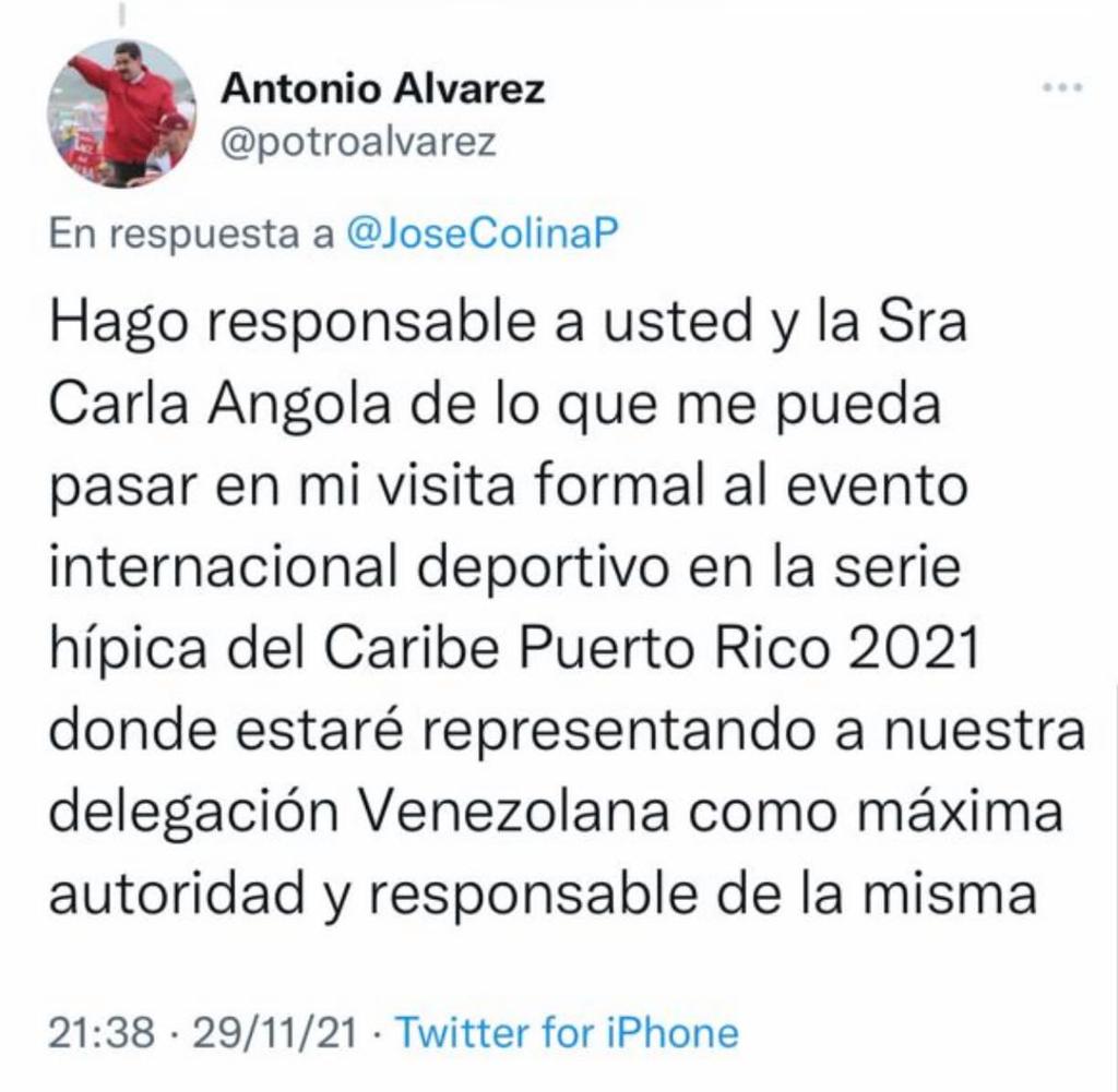 GabioriH's tweet photo. @elgatohater Ahora busca culpa ! irresponsable! #NoEntrasPotroAlvarez https://t.co/gdCmIsyLR6