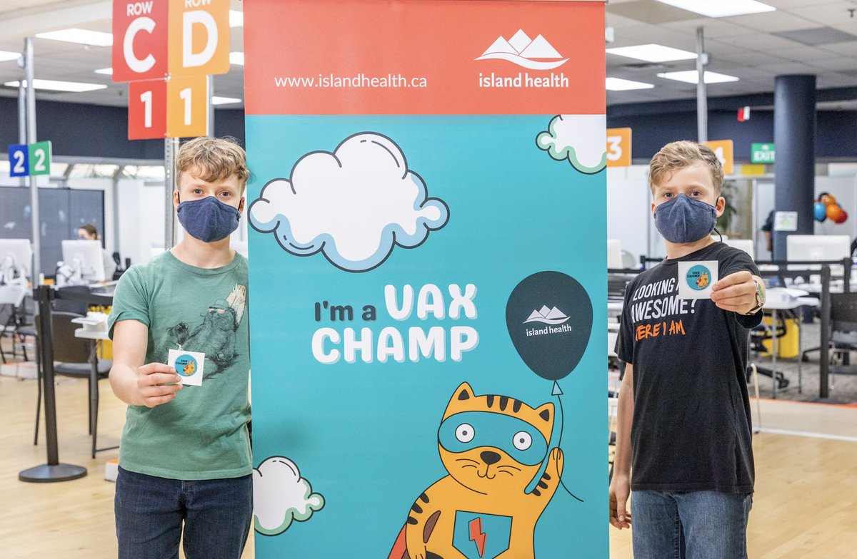 jjhorgan's tweet photo. Dr. Bonnie Henry welcomed kids and their parents to some of the first pediatric COVID-19 vaccine appointments.

She talked to families about how these vaccines are designed for children's immune systems, and are safe and effective. https://t.co/G0Qmdn4n5o