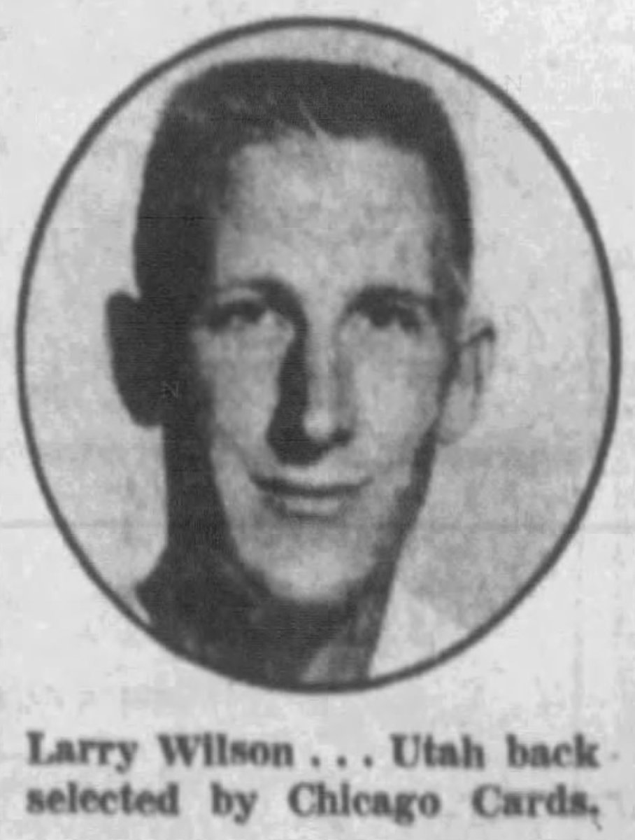BigRed_STL's tweet photo. OTD 1959: The #ChicagoCards selected future Hall of Famer Larry Wilson in the 7th round of the NFL Draft. #WildcatWilson @Utah_Football https://t.co/jrdOkBBqKU