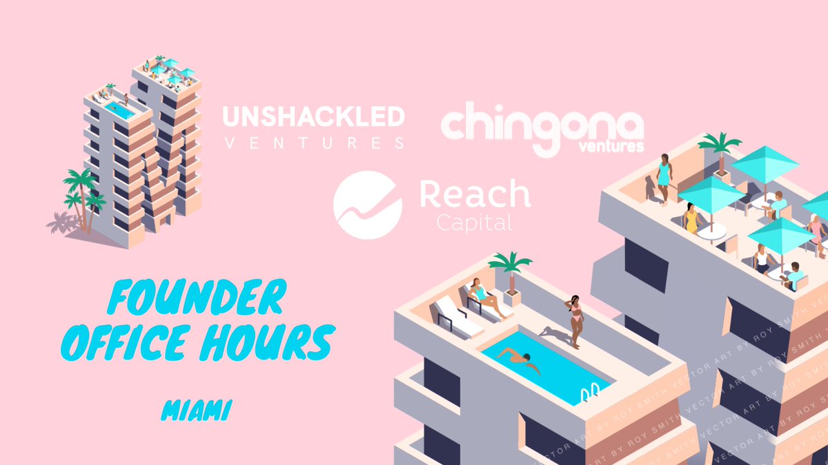 Founders!✨ <a href="/SamaraMHernandz/">Samara M Hernandez</a> <a href="/jomayra_herrera/">jomayra ⚡️</a> and I will be in the same place this week (yay Miami 🌴) and are so excited to do office hours with pre-seed and seed founders. If that's you, submit a form here! bit.ly/miami-office-h…