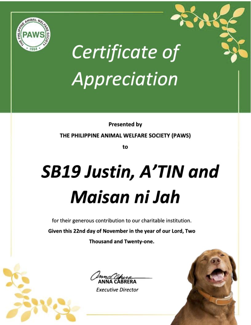 maisaniJah's tweet photo. Because of your overwhelming support to MNJ's #JAHsthingCalledTadhanaFanKit, we were able to donate a total of  10,000 pesos to @PAWSPhilippines  to help more rescued cats and dogs. 🐾

Thank you for making this project possible. Muli, SLMT paws!🥰

@SB19Official #SB19
@jah447798 https://t.co/m5Xy5vuSQ2