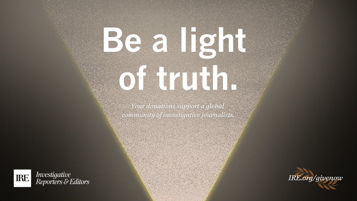 hinklej's tweet photo. Live in the kind of world only journalism can provide. A donation to @IRE_NICAR supports diversity efforts to strengthen the journalism industry. #IREStrong
Online: https://t.co/TOI93f9za0
Or text ‘4IRE’ to 41444 https://t.co/TEb9OHtKcT
