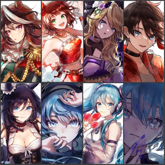 #今月描いた絵を晒そう 
最後のは今日あげます! 