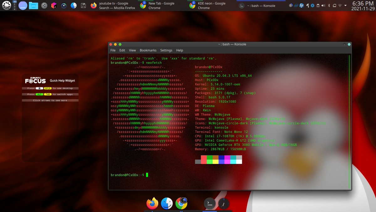 satanic_redneck's tweet image. I need to get a more coherent theme going eventually.
So happy to be 100% Windows free.
#Linux #YearOfTheLinuxDesktop #LinuxScreenshot