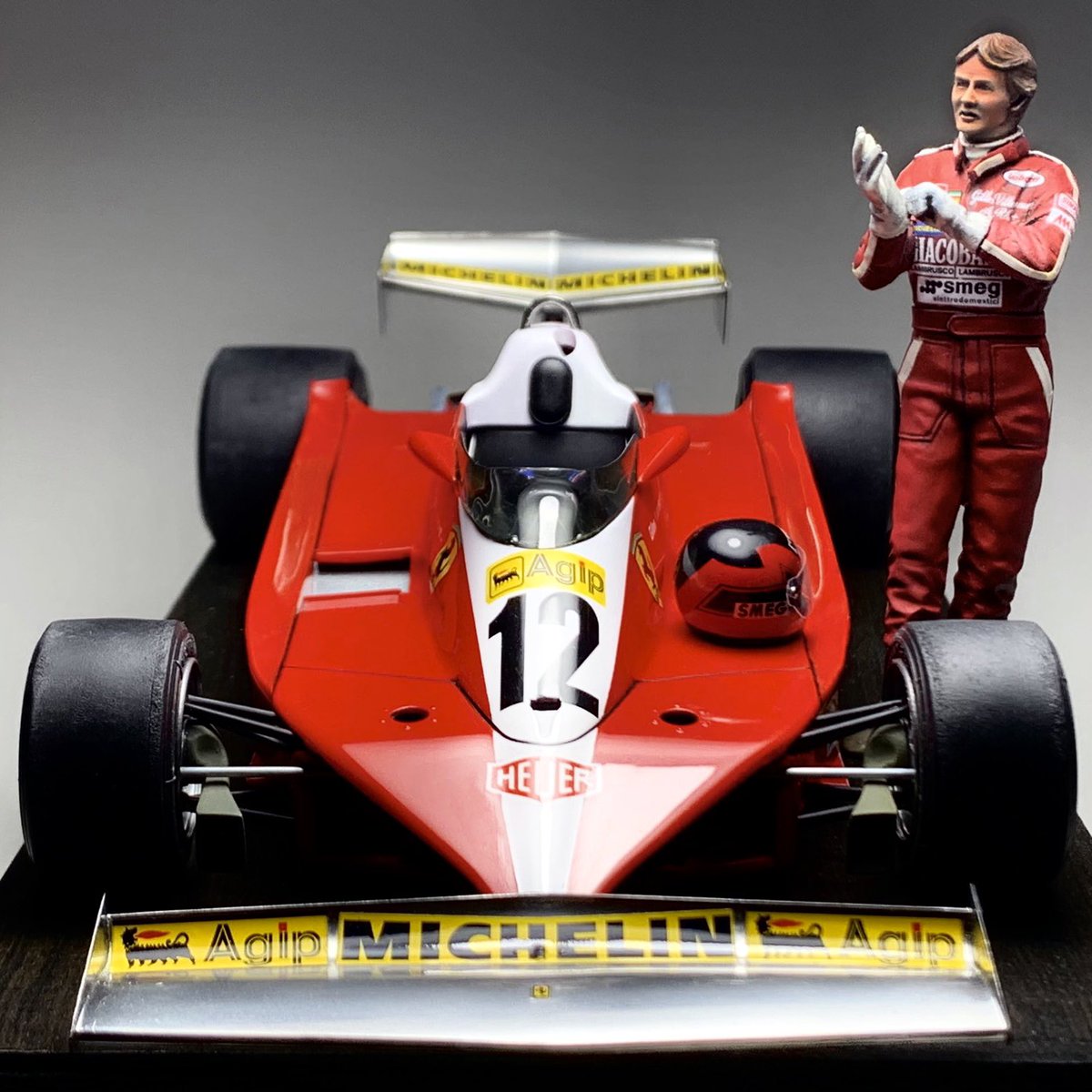 今月作ったプラモ晒そうぜ Ferrari 312 T3 & Gilles Villeneuve