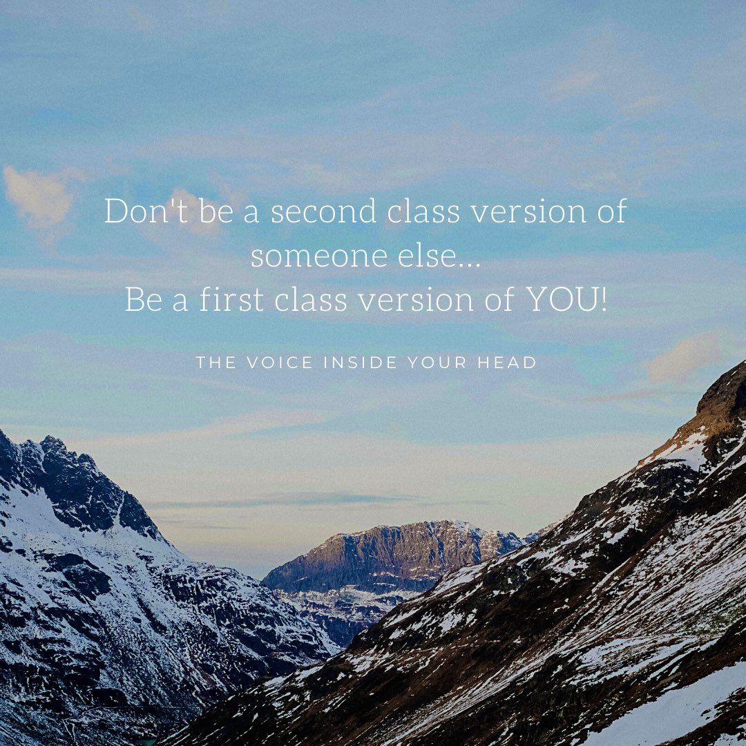 SamBoyer3's tweet photo. Don’t be a second class version of someone else…

Be a first class version of YOU!

#selftalk  #growthmindset  #enroutetosuccess  #samsside https://t.co/eAy6Y7mGkC