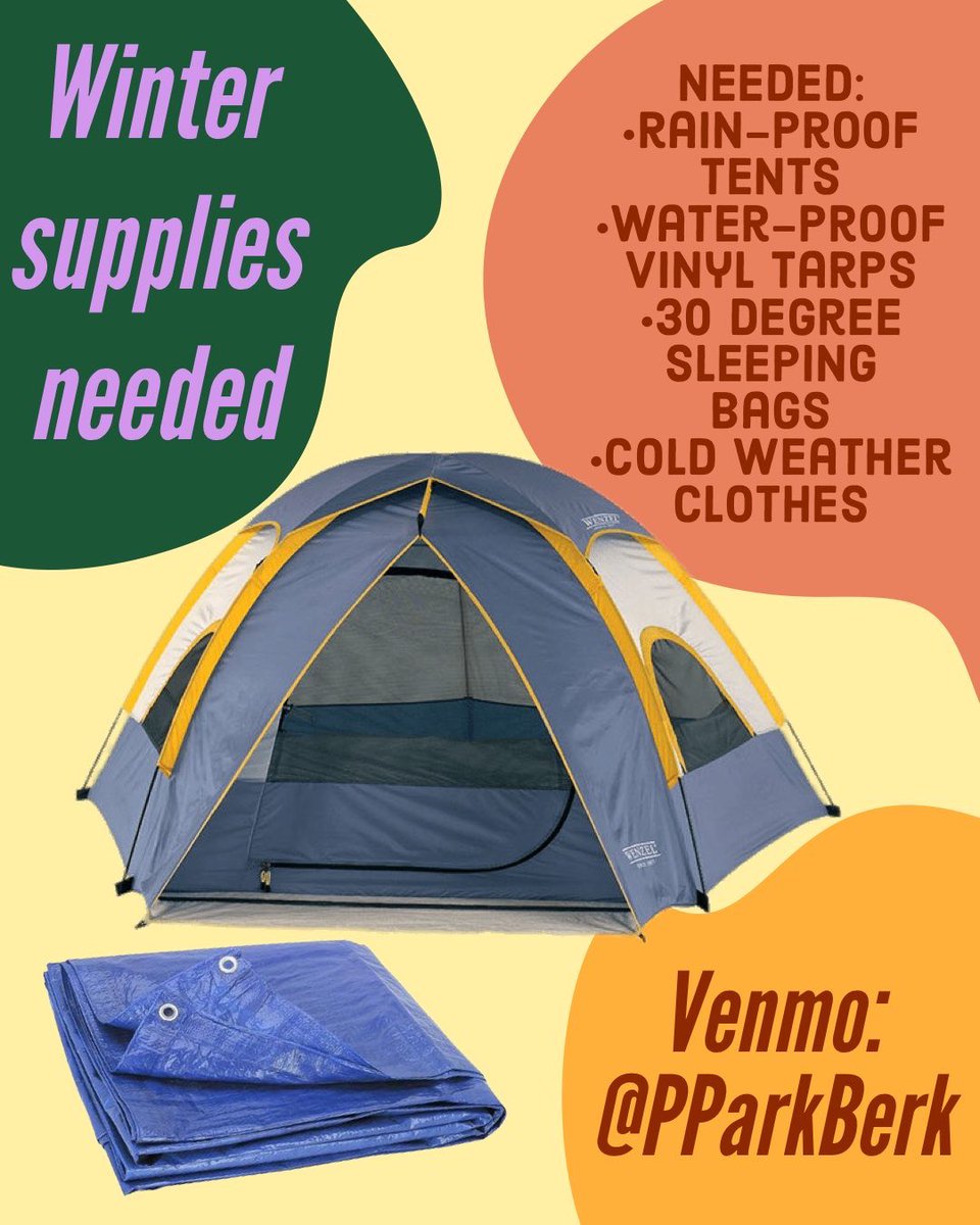 Donations needed!! 

As we prepare for the winter season, we have requests from our community, please support in ways you can 

Venmo: pparkberk 

Direct Venmo link: 
venmo.com/code?user_id=3…