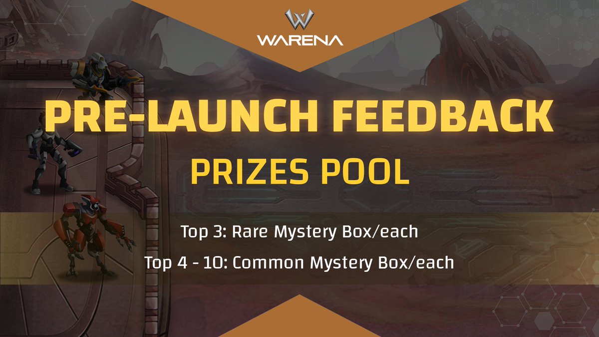 WarenaOfficial's tweet photo. Pre-launch Special Prizes 🎁

Have you joined in our new 2D Gameplay? Wait no more 'cause we're opening the Feedback with exclusive prizes 😗

👉 Send your feedback: https://t.co/i7kIiWeMIa

🎮 Play Game: https://t.co/UcWak9TNWy

🖥 Gameplay Tutorial: https://t.co/PzrYU8JNcF https://t.co/3ULDBSODYW
