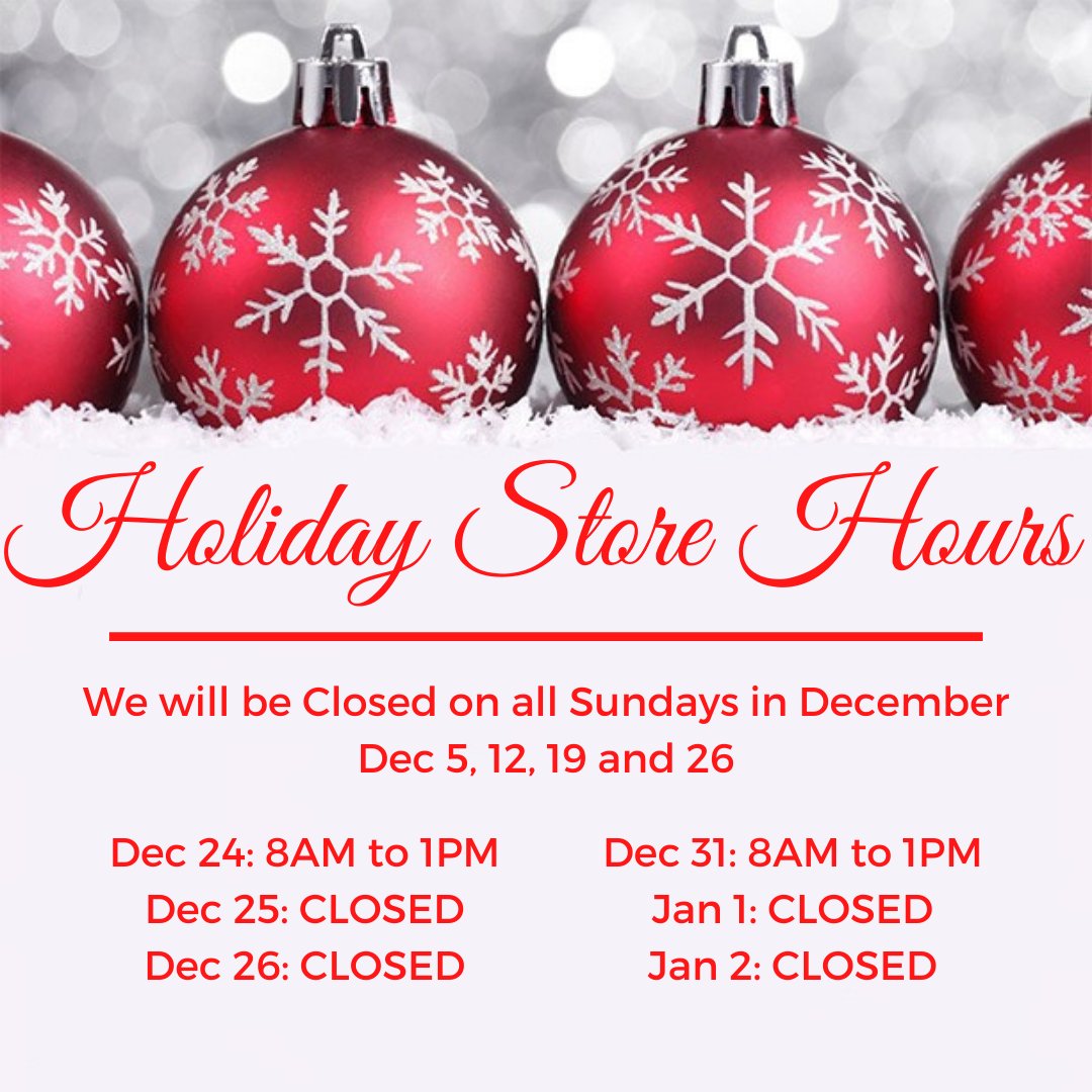 CalSouthDecor's tweet photo. Merry Christmas to all Calgary South Decorating customers! Please take note of our store hours during this holiday season.
🎄❄️🎅☃️🎁

#benjaminmoore #yycpaint #yycdesigners #calgarysouthdecorating #shoplocal https://t.co/Ve8Z4OImpL