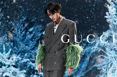 kaipics's tweet photo. gucci global ambassador kai looks stunning for gucci aria special campaign https://t.co/3a6LJEguRo