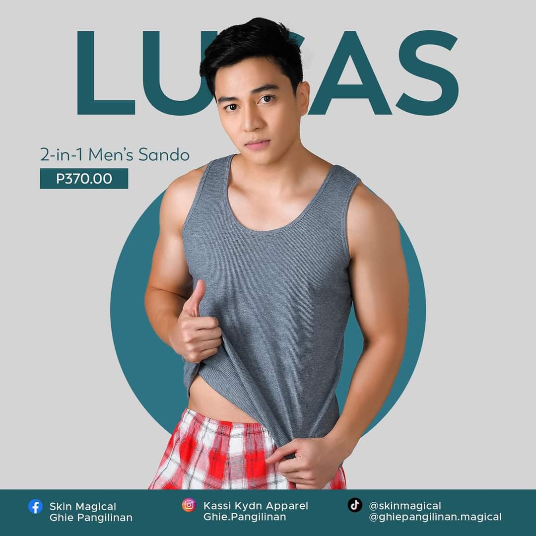 IngridDeLosSa16's tweet photo. Experience the coolest and comfiest feeling ever wearing this LUCAS. A reliable and cozy 2-in-1 Men's Sando in Black and Gray! Get yours now while supplies last! 💯

#SkinMagical #SkinMagicalPost3609
#GnaGOnlineSellingRockstarUpdates
#KYDNAUnderwear
#JakRoberto
#IntimatelyYours https://t.co/CHtu5ofWBy