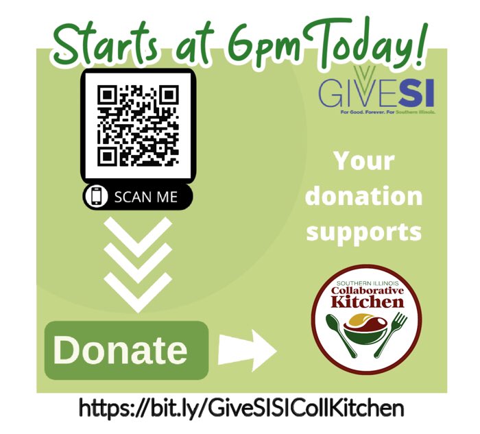 CristaudosCafe's tweet photo. Give SI Starts today(Nov. 29)!! Give through Giving Tuesday (Nov. 30) at 11:59pm and let your donation grow!  A % will be matched to support other So IL non-profits too! https://t.co/zQIP7o1IPI https://t.co/CyM8O6DgXq