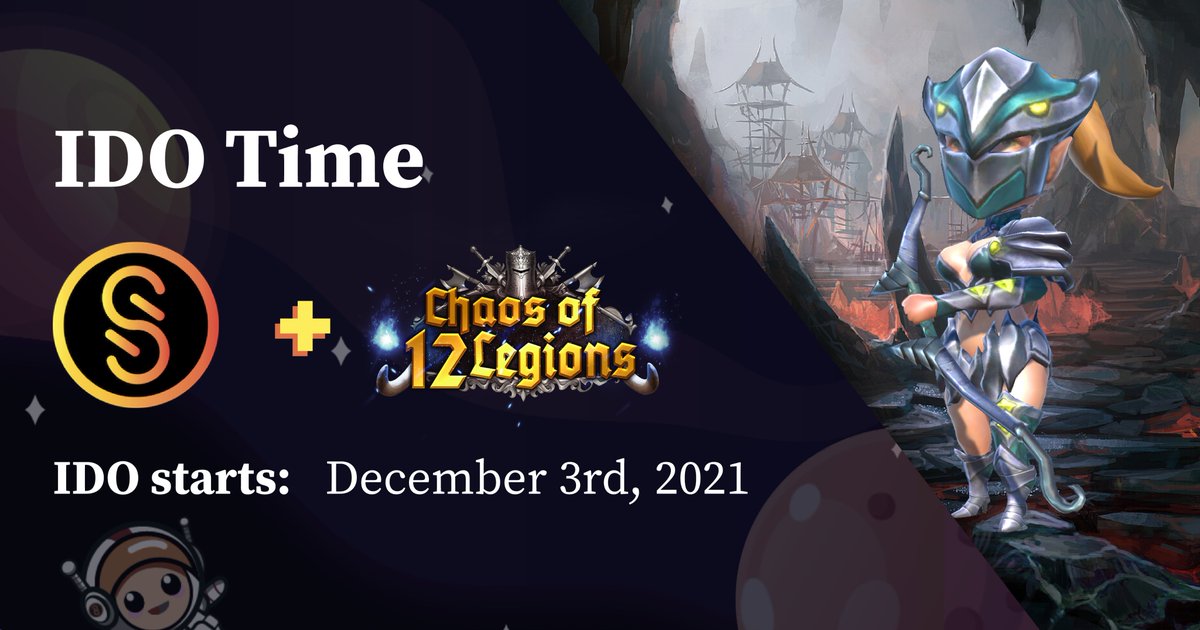 💎 12 Legions IDO on @StarterXyz 💎

💵 We're excited to announce that Starter will be the next launchpad for 12 Legions IDO.

🌹 Starter is one of the biggest leading IDO launchpads. They are also an incubator, and investor network for potential projects.
#CTL #Metaverse #P2E