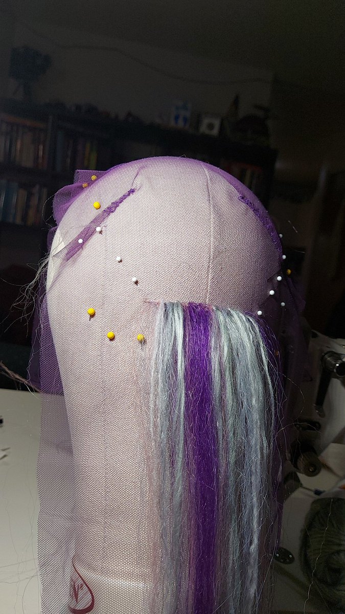 And_A_Romulan's tweet image. Remind me again why I chose to make a custom wig for my Dal cosplay? 

#cosplay #wigmaking #tedious #custom #wig #StarTrekProdigy #whatamidoing @brothershageman @GoodAaron @TrekProdigyRoom @StarTrekOnPPlus