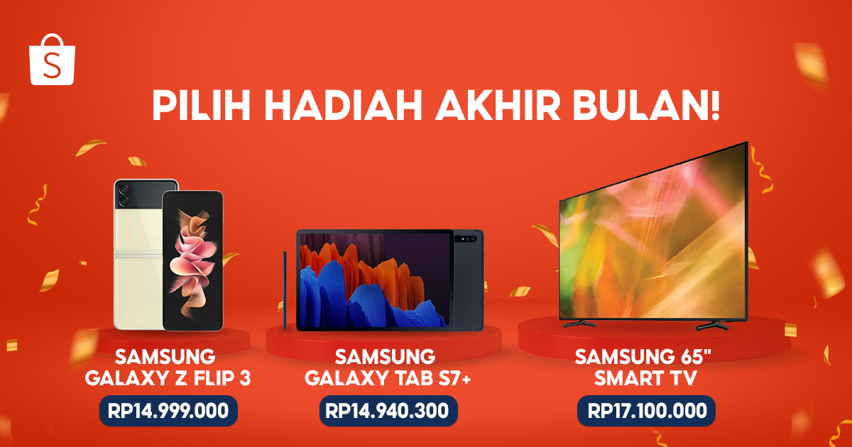 ShopeeID's tweet photo. Sobat Shopee! Mimin udah siapin pilihan hadiah akhir bulan buat kamu, nih! 🎁 Yuk, langsung aja reply di bawah pilihan kamu ya siapa tau kamu yang beruntung mimin kirimin hadiahnya! 🥳 #ShopeeID https://t.co/Fd5UOh0bVW