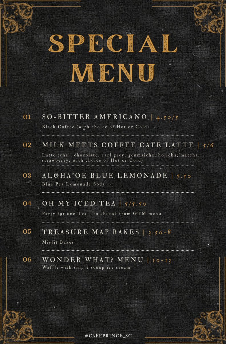 cafeprince_sg's tweet photo. ◇ Cafe Prince ◇ 

🗓 19 - 20 December 2022
🕘 1200 - 1800
📍@gtm_cafe

#cafeprince_sg #TREASURE https://t.co/18bJT6HKhu