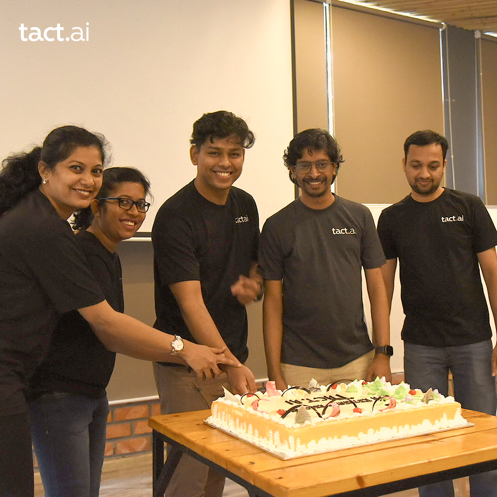 tact_ai's tweet photo. Our https://t.co/rVsN0ugbcG India team just got together for the first offsite since COVID hit.
One more step towards building meaningful hybrid work culture and team building!
Cheers to all the happy faces!"
#LifeAtTact #culture https://t.co/9dcQi8tfFN