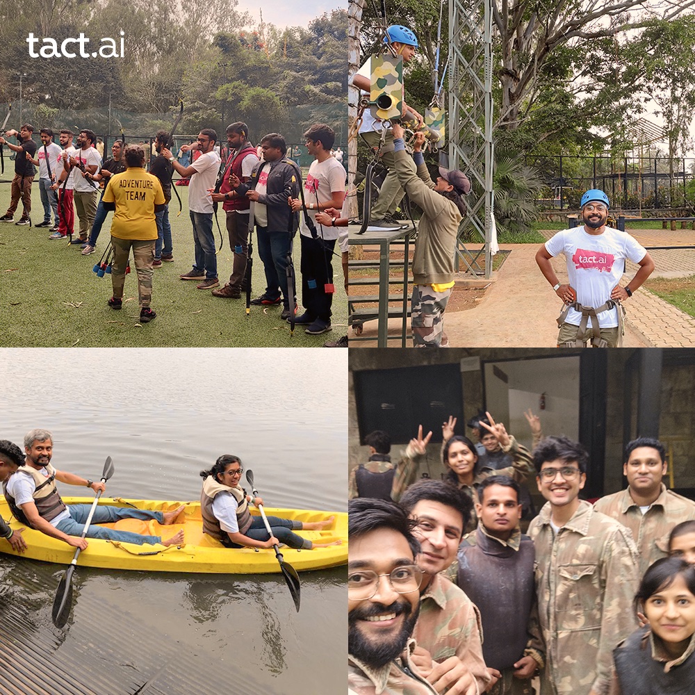 tact_ai's tweet photo. Our https://t.co/rVsN0ugbcG India team just got together for the first offsite since COVID hit.
One more step towards building meaningful hybrid work culture and team building!
Cheers to all the happy faces!"
#LifeAtTact #culture https://t.co/9dcQi8tfFN