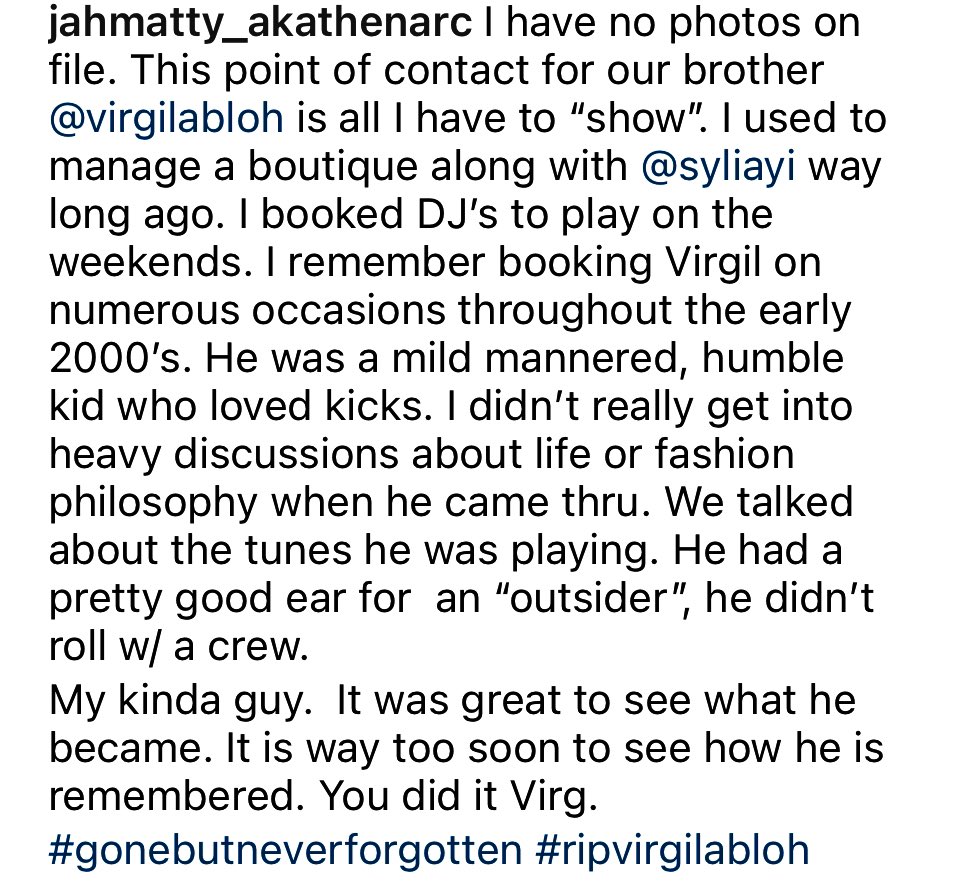 blucu's tweet photo. My fav @virgilabloh remembrances I see are from the locals. Baby Virg pix &amp; around the way interactions. Making your bones ain’t easy here, but everyone has good Virgil tales.
It reminds me of the heaviness underground Chicago felt when Frankie passed.
#RIPVirgil https://t.co/K5ui1ynsaN