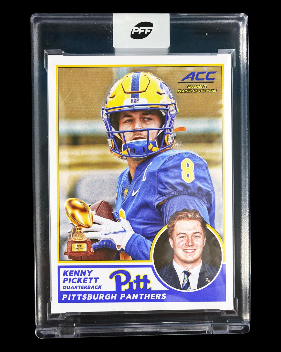 PFF_College's tweet photo. Kenny Pickett: PFF's ACC Offensive Player of the Year🏆

@kennypickett10 | @Pitt_FB https://t.co/XKLQQSfTf8