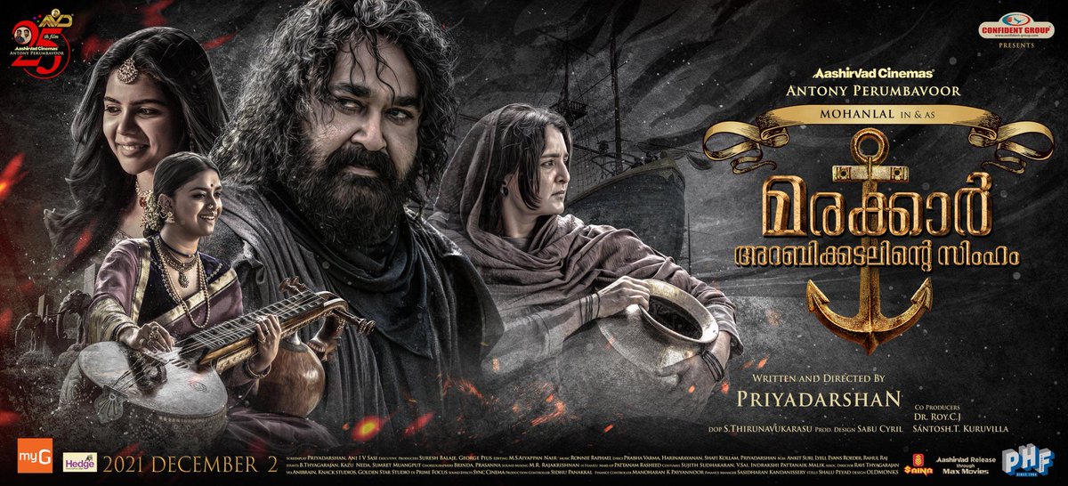 sri50's tweet photo. #Marakkar releasing Worldwide in theatres on Dec 2.

Grand Trailer releasing today at 4 PM

@Mohanlal @priyadarshandir 

#MarakkarFromDec2 https://t.co/VpsIJ8DxPz