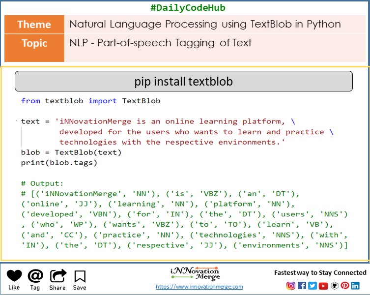 InnovationMerge's tweet photo. Day 353 DailyCodeHub
{Refresh}[Revise]<Reshare>
#Python #programming #Coding #pythoncode #data #pythonlearning #tech #codingbootcamp #codinglife #dailycoding  #100DaysOfCode #dailycodehub #dailylearning #DataScience #programminglife #MachineLearning #technology #techno #Data https://t.co/WWZVsh14UW