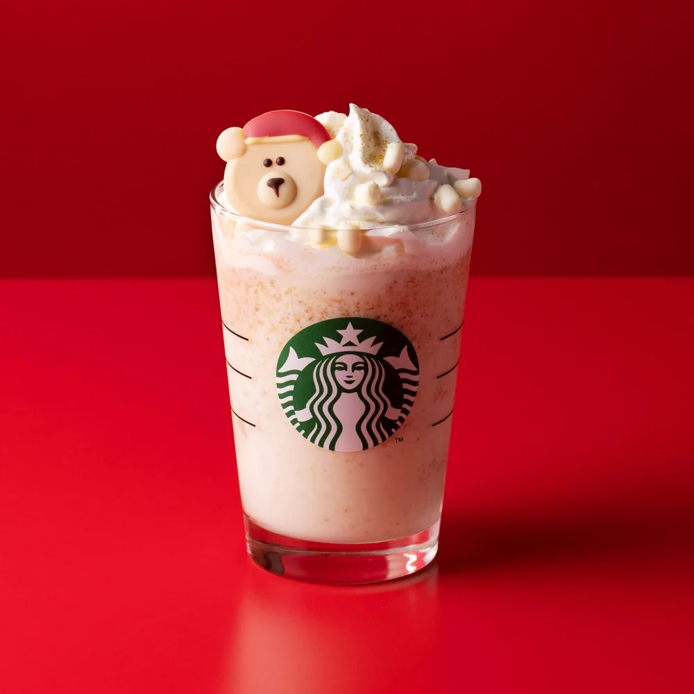 スターバックスのクリスマス限定！全フラペチーノを対象に「サンタ べアリスタ チョコレート」のカスタマイズが可能に！