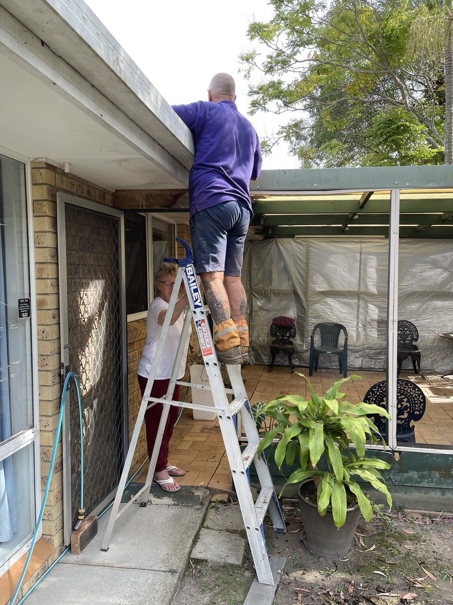 infoaacares's tweet photo. With this #rain recently, we’ve had many requests for #gutter #cleaning to prevent clogged #gutters. This is a #job which our #elderly #clients cannot do #safety, posing a risk of structural damage. Once again, #AussieAgedCareServices #listening, #caring and #responding. 💜 https://t.co/jU0kKQ8I9m