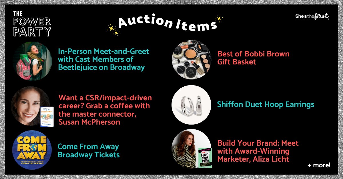 shesthefirst's tweet photo. There's still time to bid on some amazing holiday gifts in our #STFPowerParty auction! We're less than $6K from our event goal; help us cross the finish line before the auction closes at 8 pm ET TONIGHT: https://t.co/yus0hWDN4K https://t.co/09J0k5aLUy