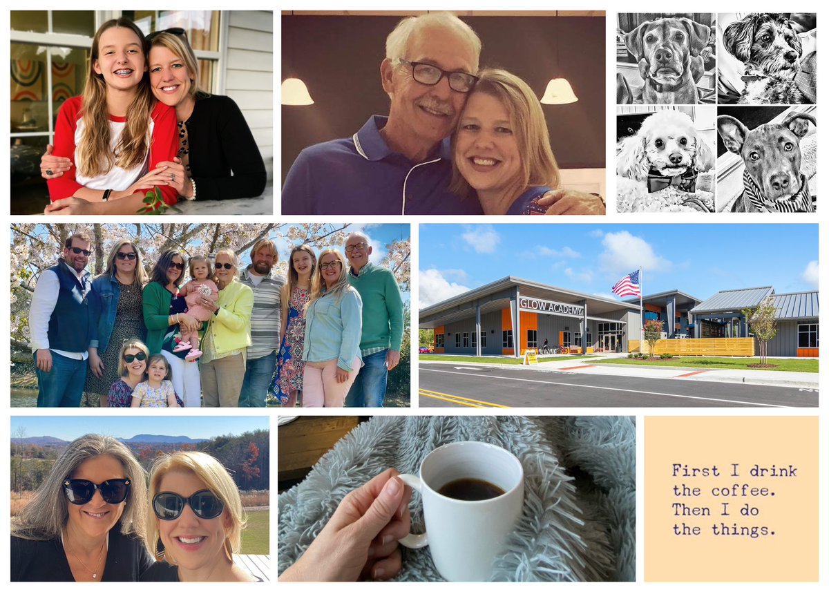 katebtayloe's tweet photo. As this month of thanksgiving winds down, some things I wouldn’t want to live without…my family &amp; friends, our pups, meaningful work, and coffee…ALL THE COFFEE!!! #GLOWGratitudeChallenge #glowacademy #brightertogether https://t.co/bM1PoNQDH7