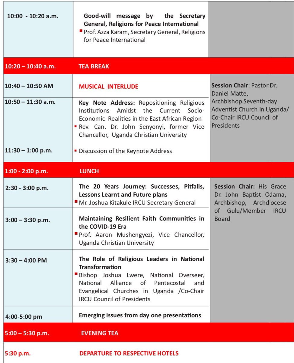 It’s day one of The 4th Inter-Religious Council of Uganda Consultative Assembly &amp; the celebrations continue because it has been a stretch of fruitful 20 years.👏 
A lot will be shared under our official theme “Celebrating 20 years of Multi-Religious &amp; collaboration”  #IRCU20