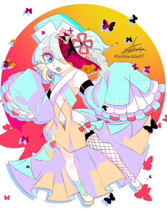 #フォロワーさんからイメージもらって自分の代理キャラつくる 
リプありがとうございました!
こんな可愛い子が生まれました(๑•̀ㅂ•́)و✧ 