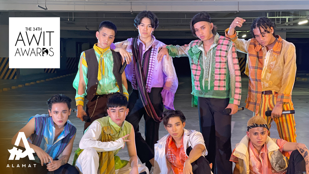 Official_ALAMAT's tweet photo. Watch #Alamat’s full #34thAwitAwards performance (porque + kasmala) here: https://t.co/gNXv61B2Bo (premieres tonight, 6PM) 🤎

#ALAMATAwitAwards 
#ProudlyHomegrown https://t.co/sTQL5MwWzC