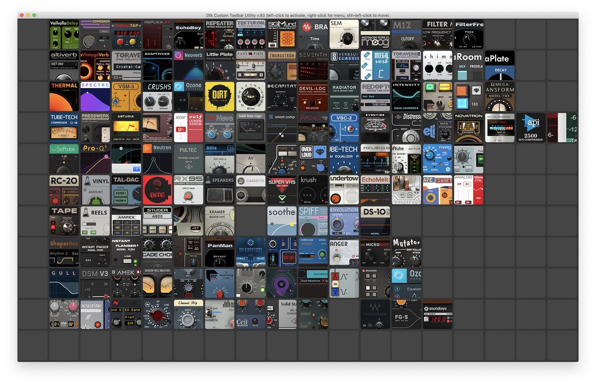 thatchrislatham's tweet photo. I want to build a #Reaper toolbar as pretty as this

Screenshot by Tycho using DFK Custom Toolbar Utility
https://t.co/ddD4YFwjm2 https://t.co/aC9WkYBL8C