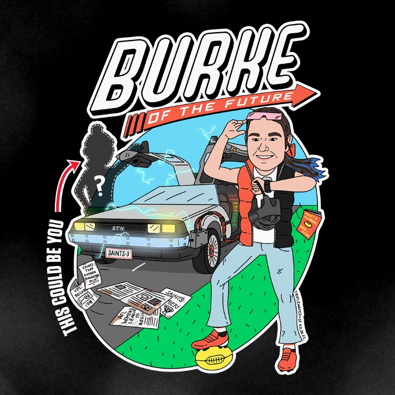 stkildafcw's tweet photo. Introducing the Burke of the Future! 💥

Sign up for 2022 and you'll be in the running to win a custom @triplewafer cartoon + full Fan Favourites prize pack, featuring you!

Join now → https://t.co/aS1dvIWoXE