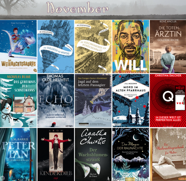 2013welten's tweet image. Der letzte Tag im #November - da wird es Zeit für den #Rückblick und meine gelesenen Bücher. 
Für den grauen Monat hatte ich eine bunt gemischte Auswahl an Geschichten aus den unterschiedlichsten Genres dabei: 
blog4aleshanee.blogspot.com/2021/10/novemb…