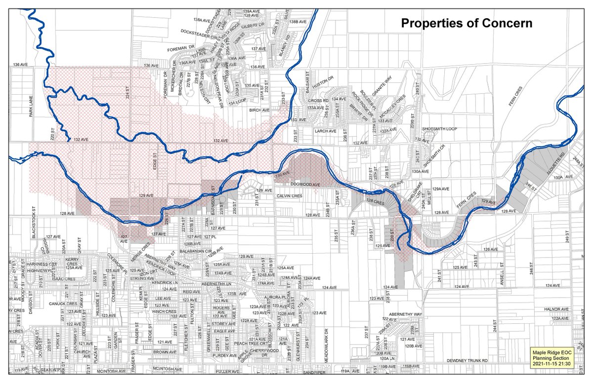 City staff in Maple Ridge are going door to door, warning people whose properties are at increased risk of flooding as a third storm is forecast to hit B.C. Tuesday bit.ly/3FX9TXF