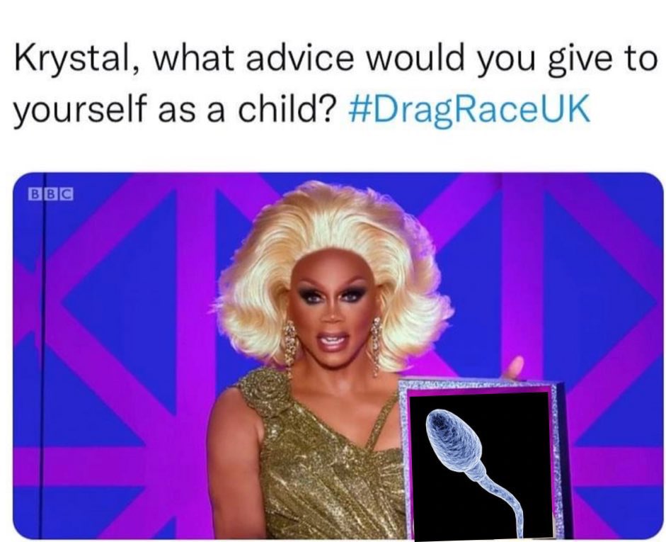 JoeyCaster87's tweet photo. @EllaVaday #RuPaulsDragRaceUK 
What picture Rupaul should have used for Krystal 😂 https://t.co/lBvbxRqtMb