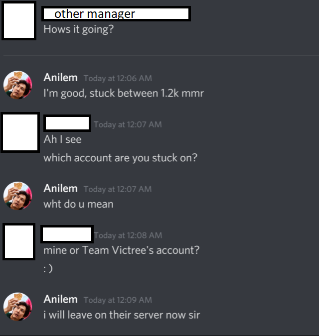 Two more multiaccounters proactively discovered and booted.  This is the savage convo between other manager and the cheater.