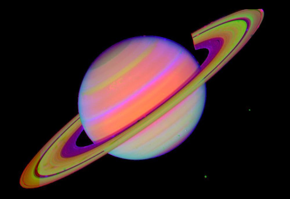 northstardoll's tweet photo. saturn, neptune and uranus captured by voyager 2 https://t.co/wxVRr4x92o