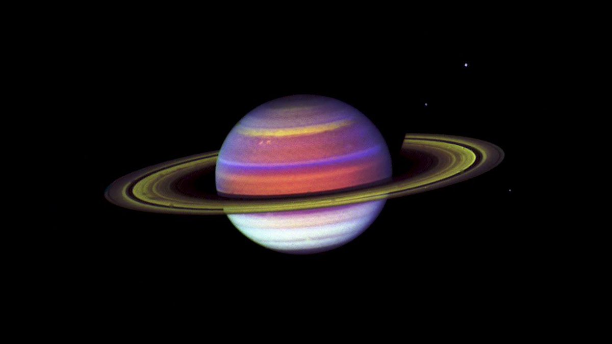 northstardoll's tweet photo. saturn, neptune and uranus captured by voyager 2 https://t.co/wxVRr4x92o